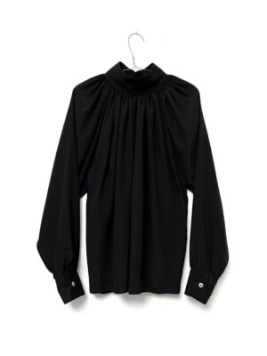 Gathered Silk Blouse